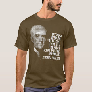 De boom van de vrijheid Thomas Jefferson citeert g T-shirt