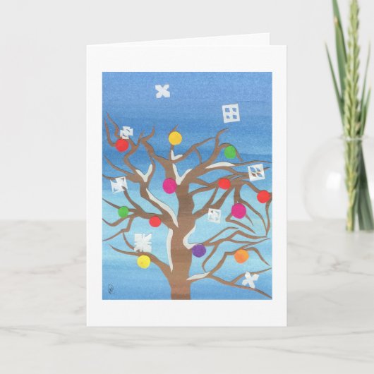 De Boom van de winter Feestdagen Kaart (Voorkant)