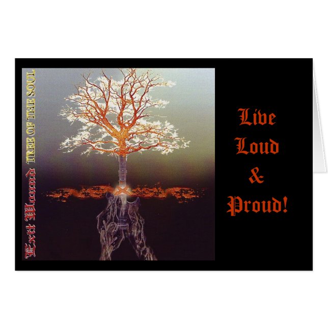 De Boom van de Wond van de uitgang - de Kunstkaart (Voorkant Horizontaal)