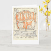 De boom van gedachten kaart (Gele Bloem)