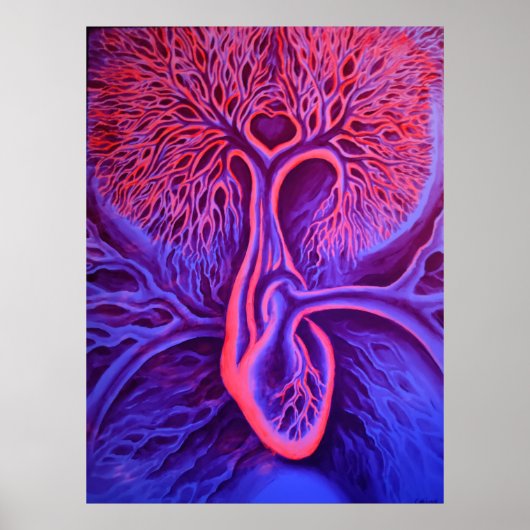 De boom van het hart poster (Voorkant)