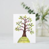 De Boom van het Hart van de Waterverf van de Kaart (Staand voorkant)