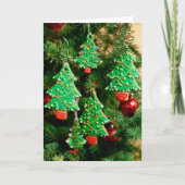 De Boom van het Koekje van Kerstmis Feestdagen Kaart (Voorkant)
