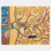De boom van het Leven (detail), Klimt Fleece Deken (Voorkant (Horizontaal))
