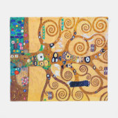 De boom van het Leven (detail), Klimt Fleece Deken (Voorkant (Horizontaal))