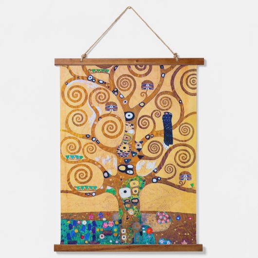 De boom van het Leven (detail), Klimt Hangend Wandkleed (Voorkant)