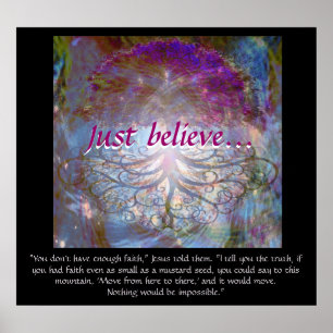 De boom van het leven geloof gewoon poster