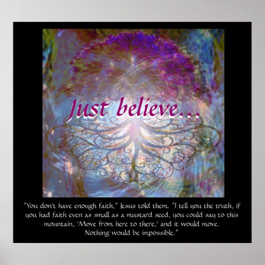 De boom van het leven geloof gewoon poster (Voorkant)