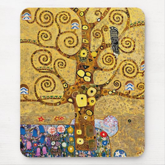 "De boom van het leven", Gustav Klimt Muismat (Voorkant)