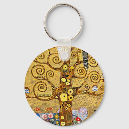 "De boom van het leven", Gustav Klimt Sleutelhanger (Voorkant)