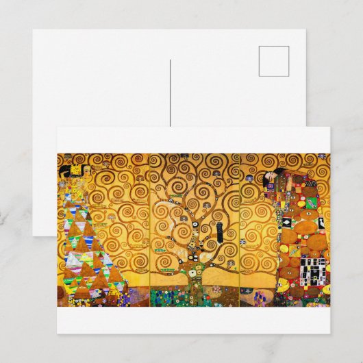 De boom van het leven, Klimt Briefkaart (Voorkant / Achterkant)