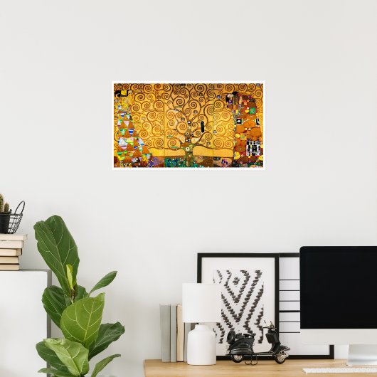 De boom van het Leven, Klimt Poster (Thuiskantoor)