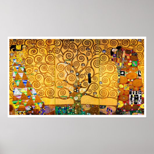 De boom van het Leven, Klimt Poster (Voorkant)