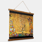 De boom van het Leven, Klimt Poster Hangend Wandkleed (Gebogen)
