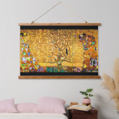 De boom van het Leven, Klimt Poster Hangend Wandkleed (Slaapkamer)