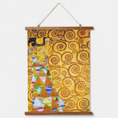 De boom van het Leven, Klimt Poster Hangend Wandkleed (Voorkant)