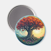 De boom van het leven koelkastmagneet magneet (Voorkant / Achterkant)