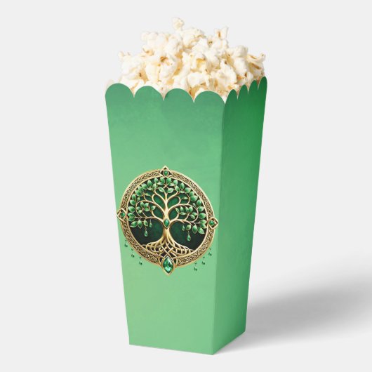 De boom van het leven met Keltische knopen. Bedankdoosjes (Popped)