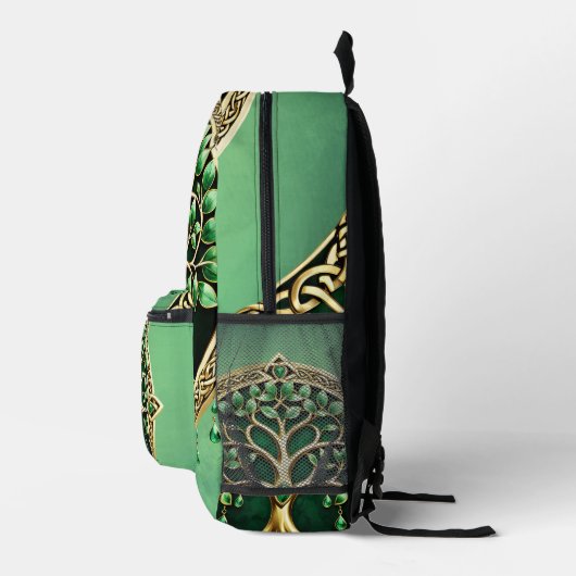 De boom van het leven met Keltische knopen. Bedrukte Rugzak