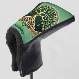 De boom van het leven met Keltische knopen. Golfheadcover