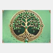 De boom van het leven met Keltische knopen. Inpakpapier Vel (Voorkant)