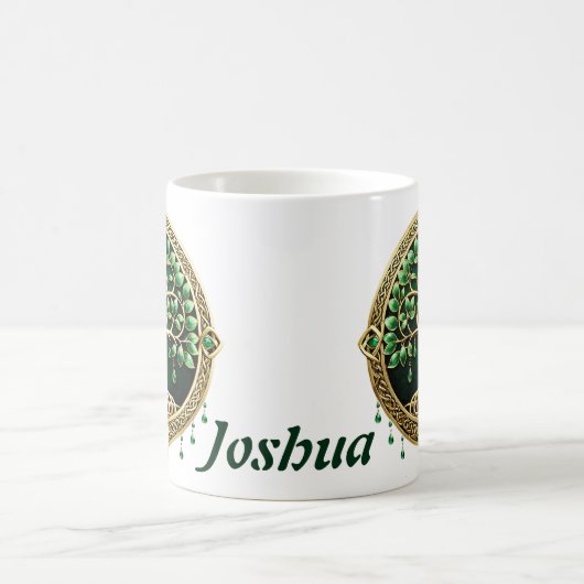 De boom van het leven met Keltische knopen. Koffiemok (Center)