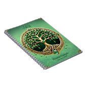 De boom van het leven met Keltische knopen. Notitieboek (Rechterzijde)