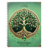 De boom van het leven met Keltische knopen. Notitieboek (Voorkant)