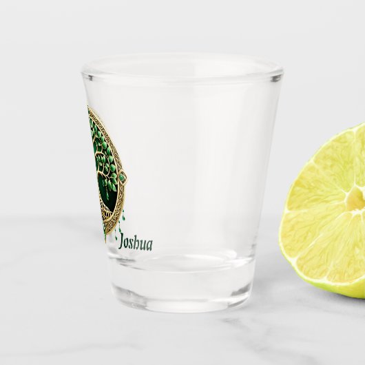 De boom van het leven met Keltische knopen. Shot Glas (Rechts)