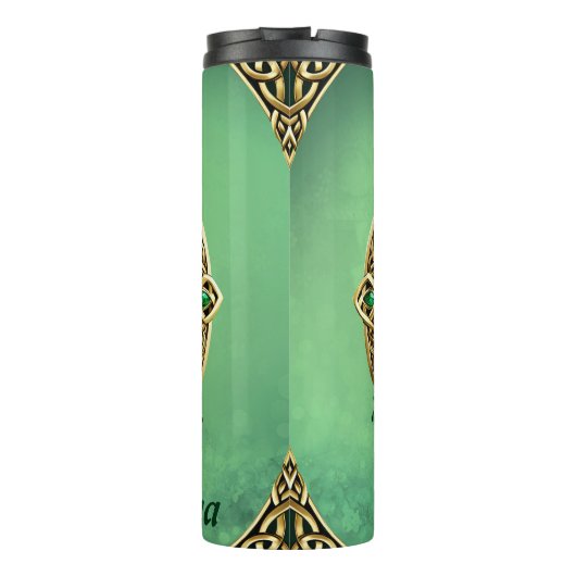 De boom van het leven met Keltische knopen. Thermosbeker (Achterkant)