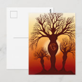 De boom van het moederschap briefkaart (Voorkant / Achterkant)