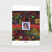 De boom van het monster door Anjo Lafin Feestdagen Kaart (Achterkant)