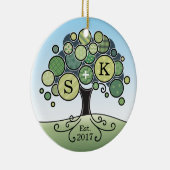 De Boom van het Patroon van het Lapwerk van het Keramisch Ornament (Rechts)