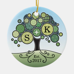 De Boom van het Patroon van het Lapwerk van het Keramisch Ornament