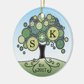 De Boom van het Patroon van het Lapwerk van het Keramisch Ornament (Links)