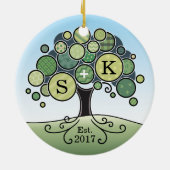 De Boom van het Patroon van het Lapwerk van het Keramisch Ornament (Achterkant)