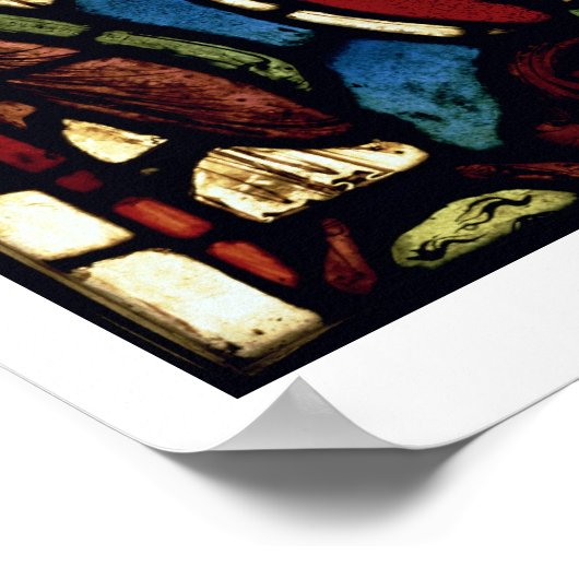 De boom van Jesse, 13e eeuw (gekleurd glas) Poster (Hoek)