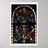 De boom van Jesse, 13e eeuw (gekleurd glas) Poster (Voorkant)