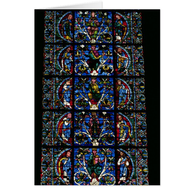 De boom van Jesse, het lancetvenster in het westel (Voorkant)