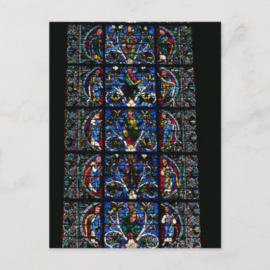 De boom van Jesse, het lancetvenster in het westel Briefkaart (Voorkant)