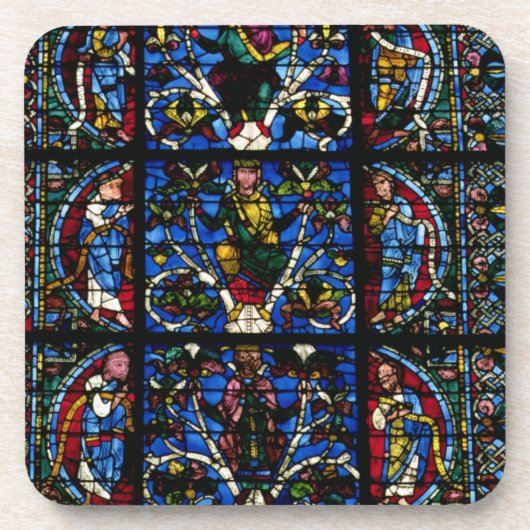 De boom van Jesse, het lancetvenster in het westel Onderzetter (Voorkant)