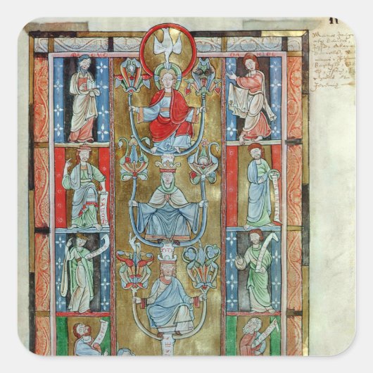 De boom van Jesse Vierkante Sticker (Voorkant)