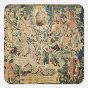 De boom van Jesse Vierkante Sticker