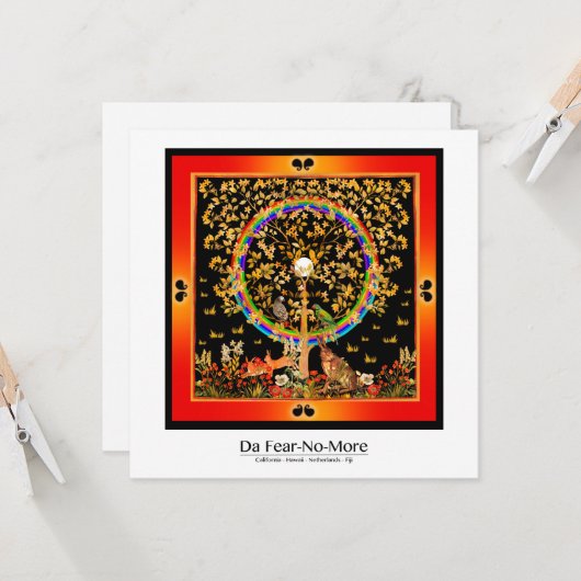 De boom van LIfe Kaart (Voorkant / Achterkant in situ)