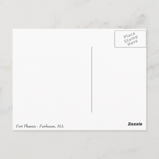 De Boom van Phoenix van het fort Briefkaart (Achterkant)