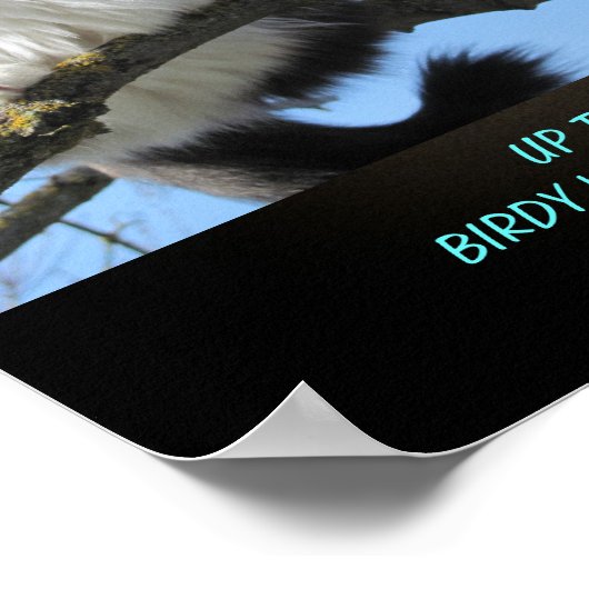 De boom van Quiet Cat Meme Haiku Poster (Hoek)