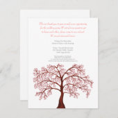 De Boom van Sakura van de Bloesem van de Kers van Kaart (Voorkant / Achterkant)