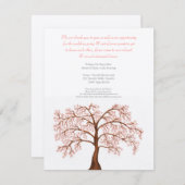 De Boom van Sakura van de Bloesem van de Kers van Kaart (Voorkant / Achterkant)