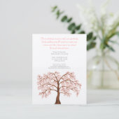 De Boom van Sakura van de Bloesem van de Kers van Kaart (Staand voorkant)