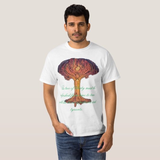 De boom van vrijheid t-shirt (Voorkant volledig)